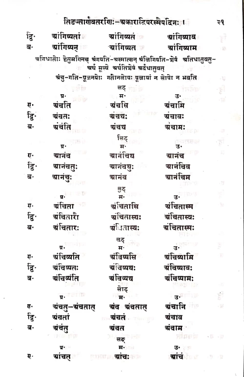 Tidantarnavatarnih ( Brihattamdhaturupakosham)